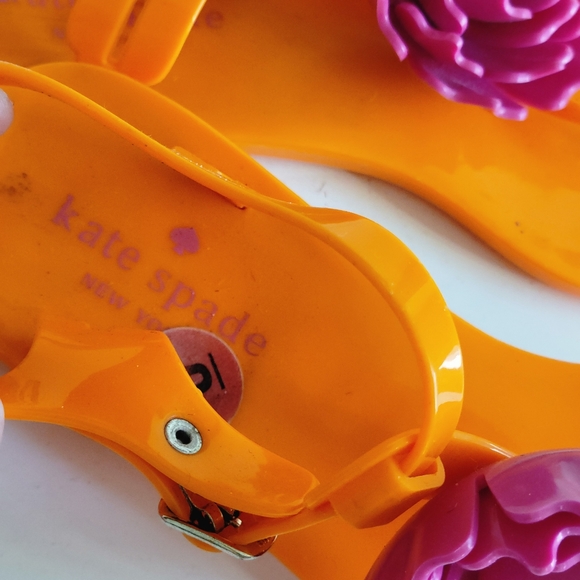 Kate Spade Floral Rubber Flower Beach Sandal Sandals Slipper Shoes 6 Women's - Picture 7 of 7